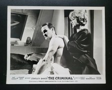 THE CRIMINAL 1960 Stanley Baker Margit Saad RARE Vintage UK FOH Lobby Card