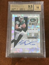 2018 Panini Contenders Cracked Ice Sam Darnold Auto 17/24 BGS 9.5/10
