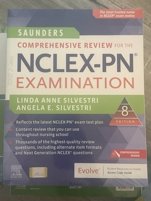 Saunders Comprehensive Review NCLEX-PN 8th Edition Silvestri Paperback 2022