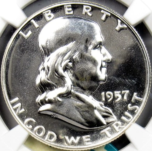 1957 Franklin Half Dollar - NGC PF68 - Superb Proof!