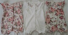 NEXT 3-Pack Baby Girls 0-3M Floral Summer Romper 