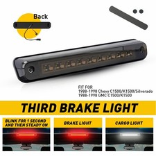 FOR GMC CHEVY C1500 K1500 1988-1998 THIRD TAIL 3RD BRAKE LIGHT CARGO LAMP SMOKED