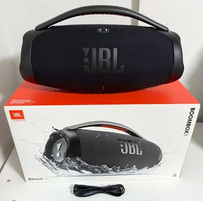 JBL BOOMBOX 3 SCHWARZ BLACK NEUWERTIG OVP 100% - Bild 1 von 2