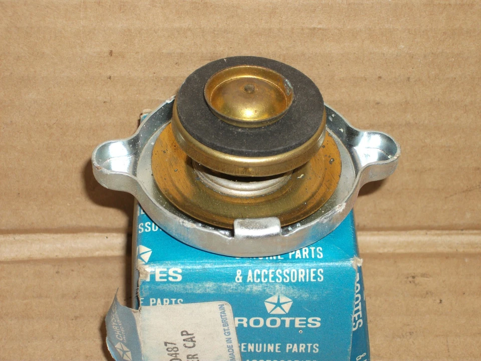 Tapa de radiador Chrysler Rootes 5220487, 1971-1972-1973 Plymouth Cricket NOS Foto 3 de 3