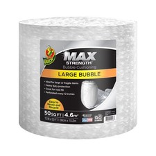 Large Bubble Cushioning Wrap Roll 12 Inch x 50 Feet Clear Shipping Packing
