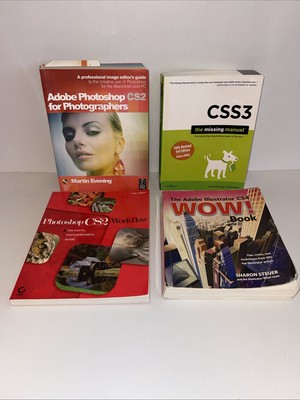 Photoshop(R) CS2 Workflow, ADOBE ILLUSTRATOR CS4 WOW, CSS3 3RD ED, ADOBE CS2 LOT