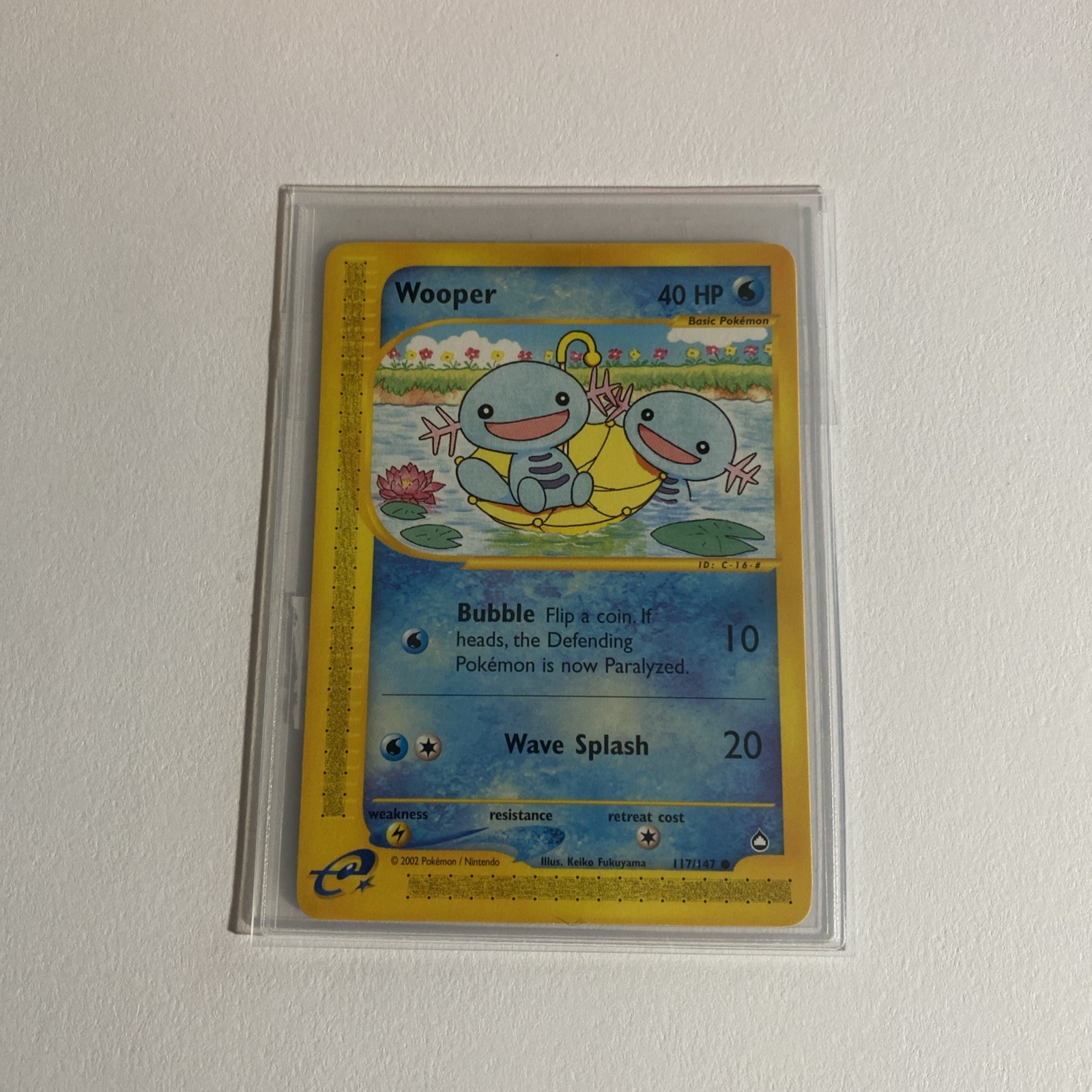 Pokémon TCG Aquapolis WOOPER Regular, Common - 117/147 NM Vintage WOTC