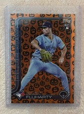 Topps 2025 Update Mason Fluharty Jack-O'-Lantern Foil Rookie Blue Jays #US138 SP