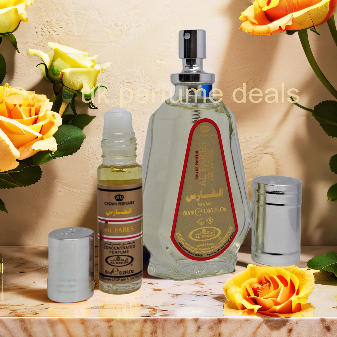 Crown Perfumes AL FARES Eau De Parfum Natural Spray 50ml Oriental Scent ORIGINAL - Image 3
