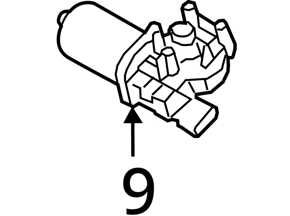 2017 KIA SEDONA Front Windshield Wiper Motor OEM 104K Miles Used Part 98110A9000 - Image 4 of 4