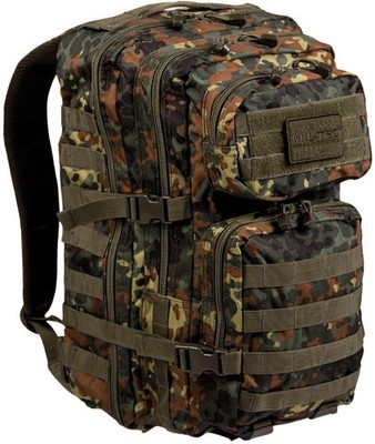 MIL-TEC Assault 36L Backpack, Flecktarn Camo, 36L, 14002221 Daypack