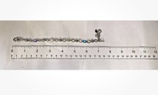 925 Sterling Silver Vintage Bracelet JUDITH RIPKA Multi Gemstone Chain