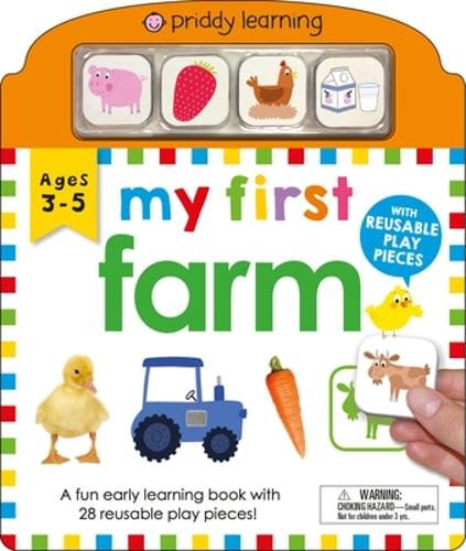 My First Play and Learn: Farm: A Fun Early Learning Book with 28 Reusable Play