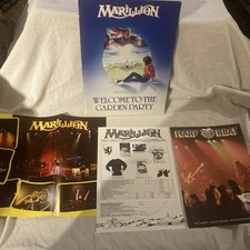 Marillion Welcome To The Garden Party Programme + Poster And Inserts - VGC