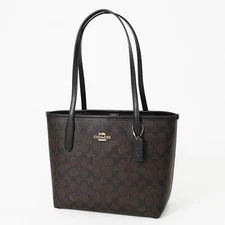 COACH Small City Tote Bag In Signature Canvas CU759 Outlet NEW JAPAN
