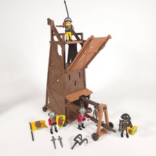 Playmobile • Siege Attack Tower No. 3887 • Knights Castle Armor • Vintage 1996