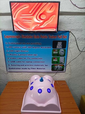 Laparoscopic Simulator Full Body Shape with 5 Basic Training Instrument set