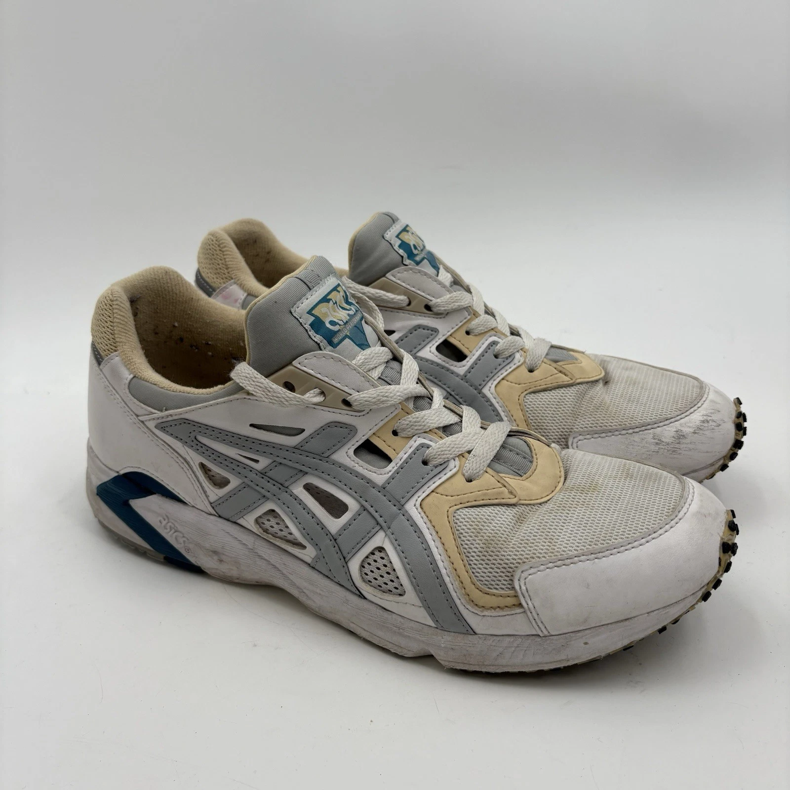 Uomo Asics Gel DS Trainer OG bianco grigio medio H704Y taglia 10 5