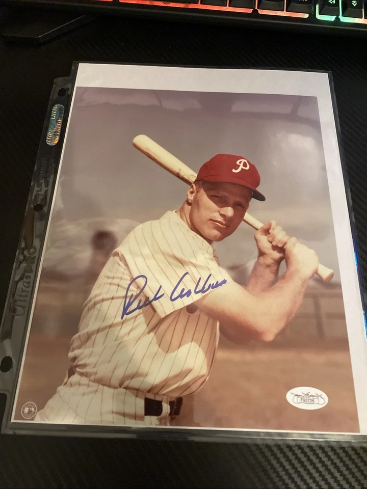 Richie Ashburn Signed Inscribed Licensed MLB 8x10 Photo W/ Toploader JSA COA - Image 2 of 3