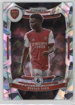 2021-22 Panini Prizm Premier League H2 Cracked Ice 9/23 Bukayo Saka #202 0t9q