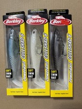 3x Berkley Cull Shad Cullshad Swimbait 6” Soft Swim Bait Fishing Lures, 3 Colors