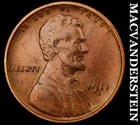 1911-S Lincoln Wheat Cent - Scarce  Very Fine+  Semi-key  Better Date  #J8652