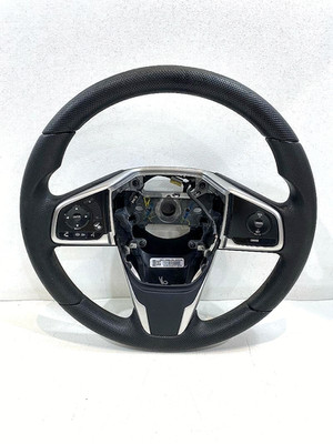 2016-2021 Honda Civic Steering Wheel Assembly Black Leather OEM