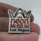 The Neon Museum Las Vegas Sign Enamel Lapel Pin Vintage Neon Style