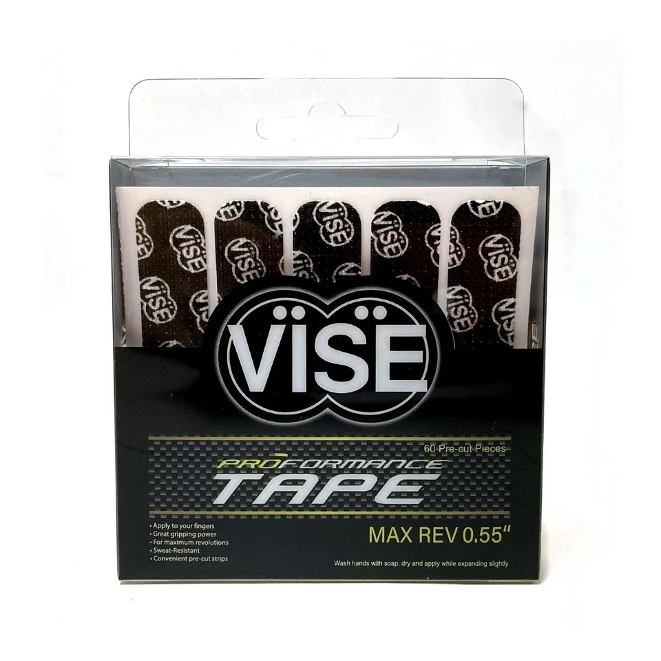 Vise Bowling Max Rev Pre-Cut Skin Protection Tape 60 Piece Pack