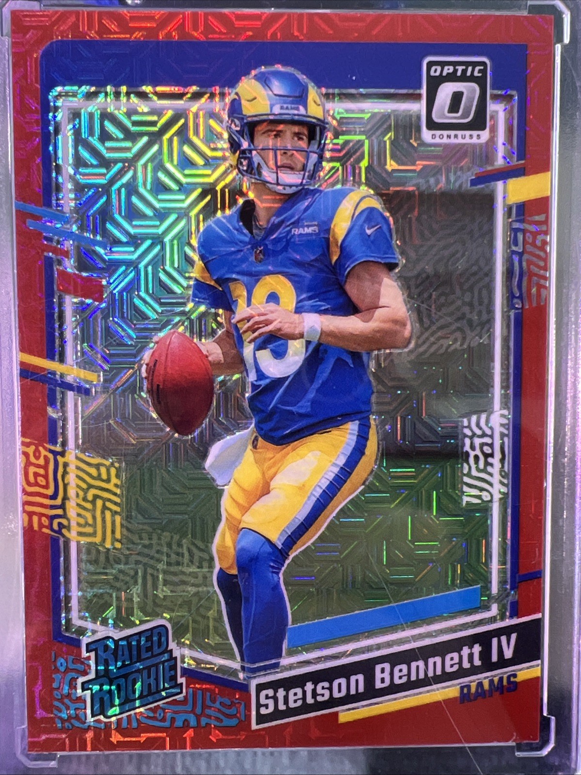 2023 Panini Donruss Optic Rated Rookie Stetson Bennett #267 Red Mojo Prizm (RC)