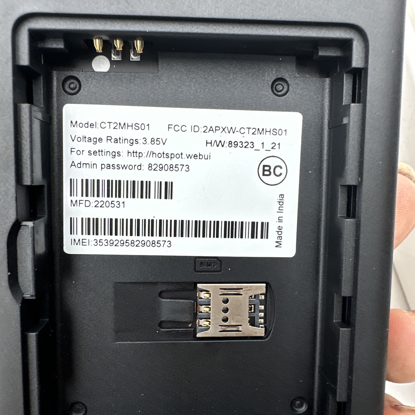 Cricket Turbo Hotspot 2 DEMK4108 model CT2MHS01