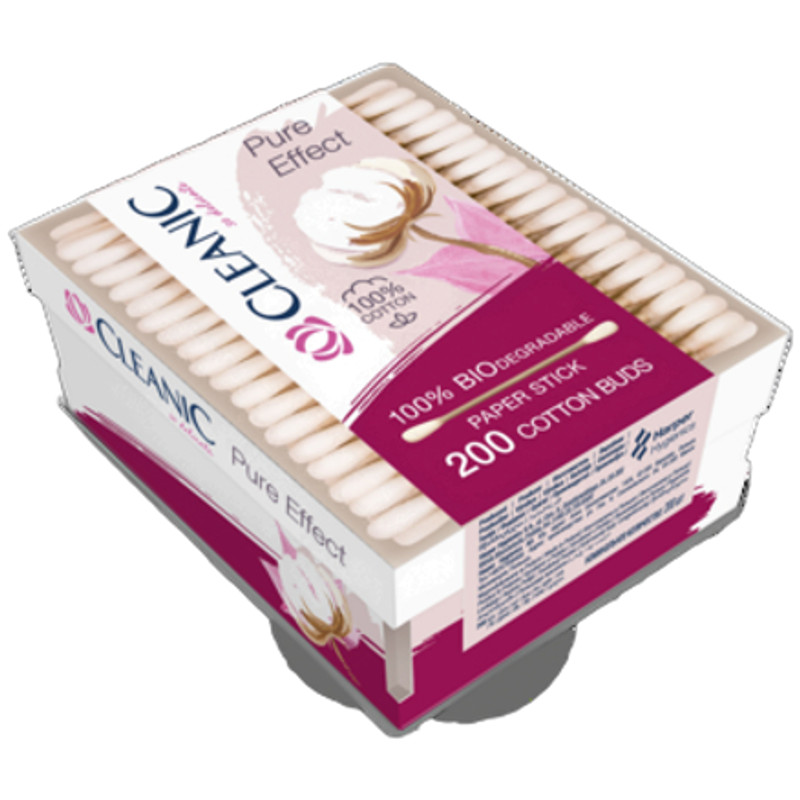 5900095027966 Patyczki higieniczne Cleanic Pure Effect 200 sztuk Cleanic 3190₽