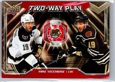 2024-25 Upper Deck AHL Two-Way Play Red Mike Vecchione 40/75 #TWP-1