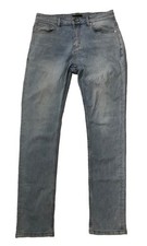PRADA Milano Vintage Denims Jean Black Patch 31 x 42 Light Blue Stretchable