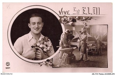 AZLP14-1113-FETE Und VOEUX - Vive Saint-Elois - Forgerons