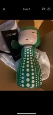 Orig. Lucie Kaas Kokeshi Doll Dot Green Yayoi Kusama Limited Edition 1000 St.
