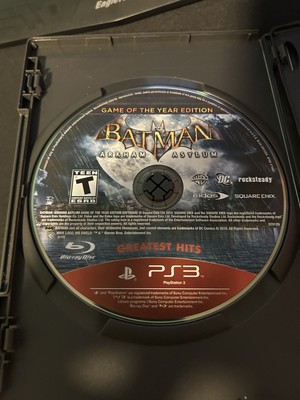 Batman: Arkham Asylum GOTY Edition Playstation 3 Disc With CD Case