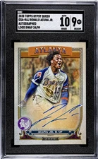 2020 Topps Gypsy Queen Ronald Acuna JR. #GQA-RAJ Autograph Logo Swap SGC 9 /99