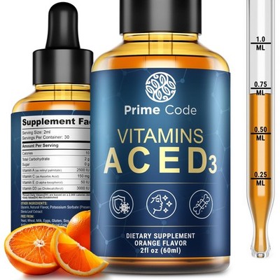 Prime Code Liquid Vitamin A Supplement for Women & Men 2 Fl Oz (Pack of 1)