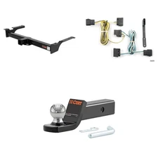 CURT Trailer Hitch Package 2in Receiver, Wiring Harness, 45134 Ball Mount 13053