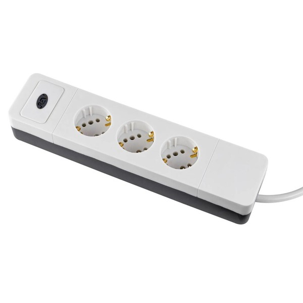 rev Combini 3-6-Fach Steckdosenleiste Mit Schalter Flachstecker 1,4M Weiß K25-image