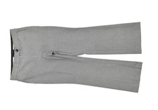 Ann Taylor Petite Houndstooth Dress Pants Bootcut Zip Size 8P Polyester Black