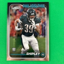 Will Shipley 2024 Topps Chrome Rookie Card #252 NFL Philadelphia Eagles