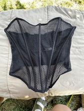 Black Sheer Large/Extra Large Women  s Corset