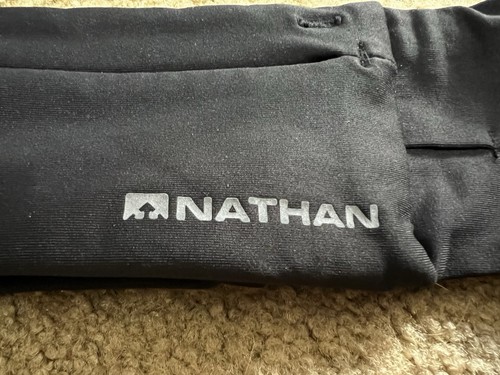 Nathan Zipster Lite Laufgürtel schwarz sportlich Gr. M - Bild 5 von 11
