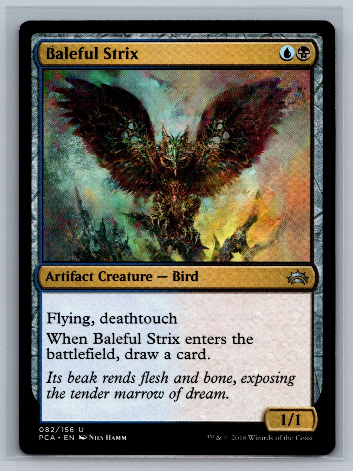 Magic The Gathering Planechase Anthology Baleful Strix #082/156 MTG TCG CCG