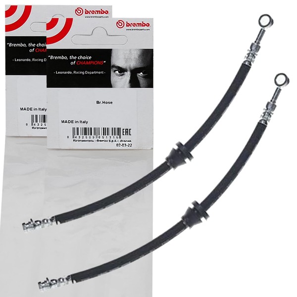 2X Brembo BremsschlÄUche Vorne Beidseitig Passend FÜR Chevrolet Spark-image