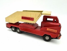 Vintage Toymaster Japan Hydraulic Dump Truck G-2359 Tin Friction Working