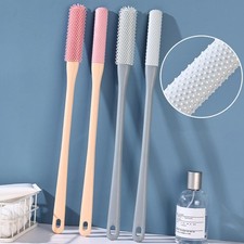 15.7" Long Handled Silicone Toe Crevice Cleaning Brush  Exfoliating Brush