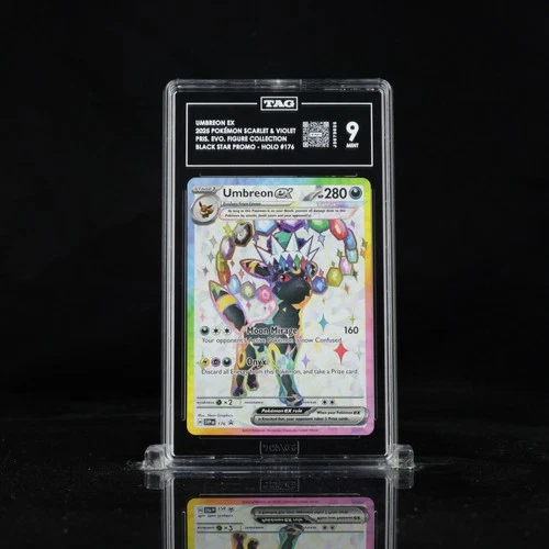 Umbreon EX Black Star Promo #176 TAG 9 Mint Pokémon Prismatic Evolutions